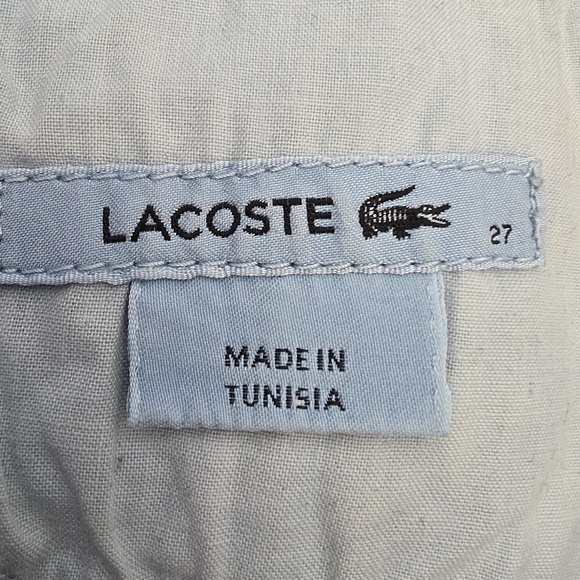 Lacoste Mid Rise Skinny Dark Denim Jeans Sz 27 - Picture 13 of 16